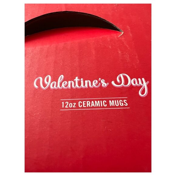 Retro LOVE Rainbow Mug Ceramic Pink Interior Coffee Cup Mug Valentine’s Day 12oz - Picture 8 of 8